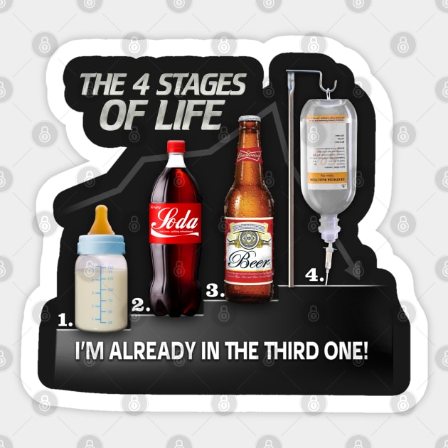 4 Stages of Life Sticker by KawaiiDread